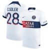 Maglia ufficiale Paris Saint Germain C. Soler 28 Trasferta 2023-24 per Uomo